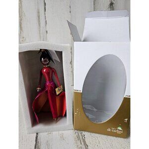 De carlini fashionista soffieria girl dress‎ red vintage ornament Italy new